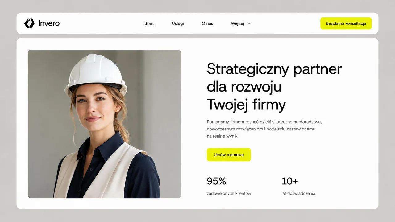 Przykładowy projekt strony - doradztwo strategiczne